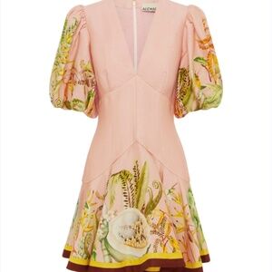 ALEMAIS 'Papaya' Mini Dress in Pink (NWT)